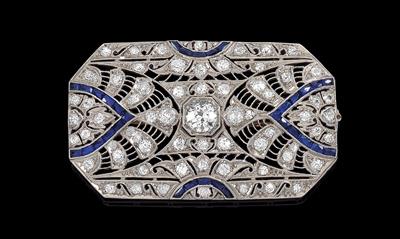 Brillant Diamant Brosche - Schmuck und Uhren