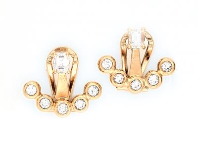 Brillant Diamant Ohrclips zus. ca. 1,20 ct - Jewellery and watches
