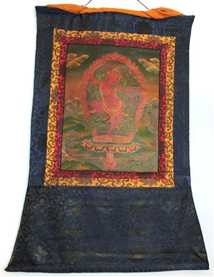Nepal: Thangka-Rollbild, - Summer-auction
