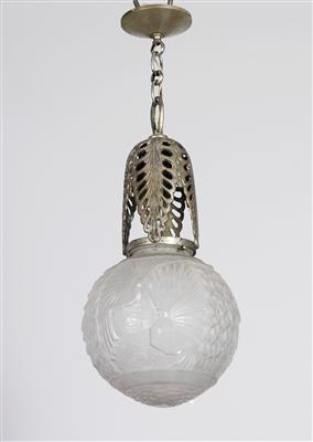 Französische Art Deco Deckenbzw. Kugellampe, - Saisoneröffnungs-Auktion Antiquitäten & Bilder