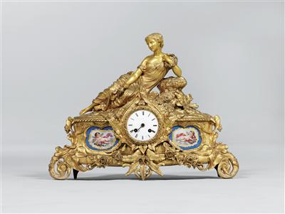 Napoleon III. Bronzeuhr - Saisoneröffnungs-Auktion Antiquitäten & Bilder