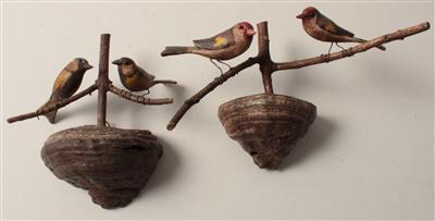 Holzvögel, - Antiquitäten & Bilder (mit Modellbahn)