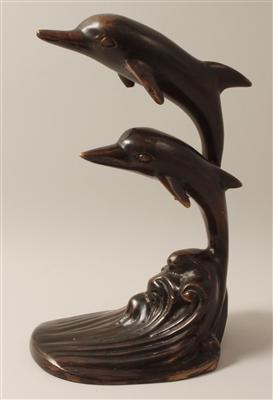 Zwei Delfine, - Antiquitäten & Bilder (mit Modellbahn)