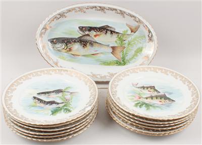 Fischserviceteile: - Antiquitäten & Bilder