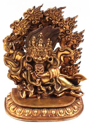 Nepal: Figur aus Bronze, - Starožitnosti, Obrazy