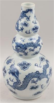 Blau weiße Kalebassenvase, - Antiquitäten & Bilder