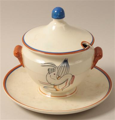 Gio Ponti(1891-1979), Kleine Deckelterrine, - Antiques and Paintings