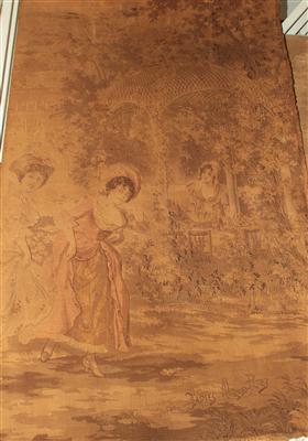 Textiler Gobelin ca. 144 x 194 cm, - Saisoneröffnungsauktion Antiquitäten & Bilder