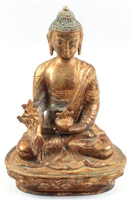 Nepal: Figur aus Bronze, - Antiquitäten & Bilder