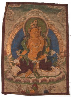 Nepal, Tibet: Ein sakrales Thangka-Rollbild. - Starožitnosti, Obrazy