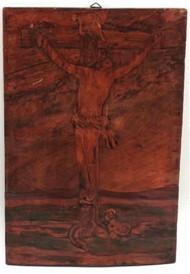 Christus am Kreuz, - Antiquitäten & Bilder