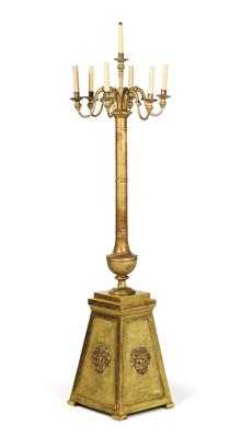 Biedermeier wooden candelabra, - Works of Art (Furniture, Sculpture)