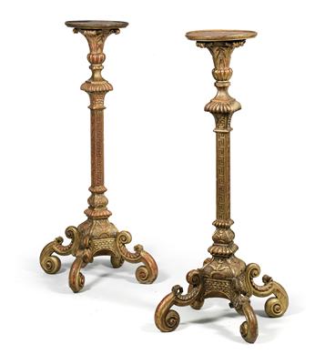 Pair of flower stands or torchères, - Works of Art (Furniture, Sculpture)
