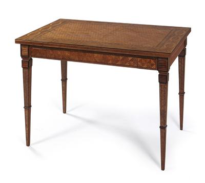 Rectangular salon or games table, - Works of Art (Furniture, Sculpture)
