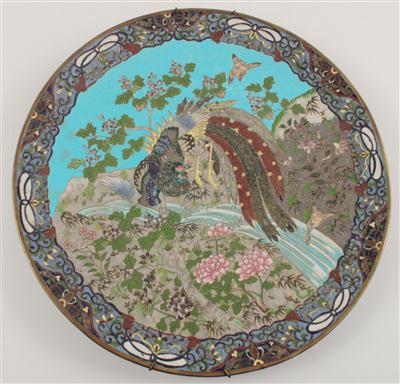 Cloisonné-Teller, - Antiques and Paintings