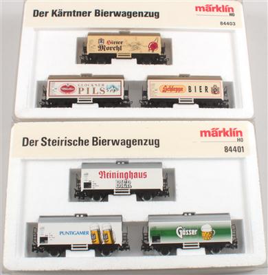 Märklin H0 Bierwagen-Set Steirer 84401 und Kärntner 84403, - Antiquariato e Dipinti