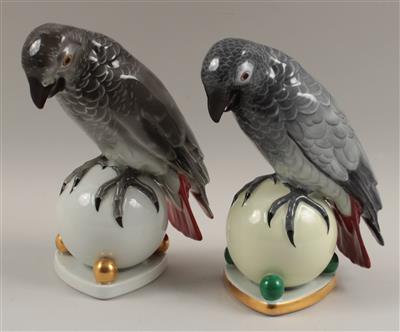 2 Papageien, - Antiquitäten & Bilder