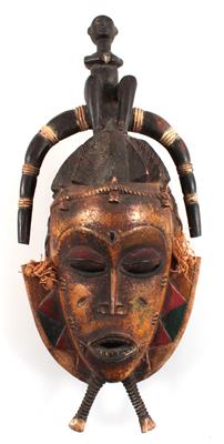 Dekorations-Maske im Stil der Baule oder Yaure - Starožitnosti, Obrazy