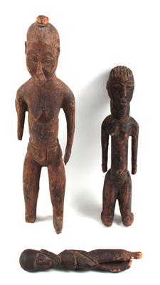 Konvolut (3 Stücke): Lobi, Burkina Faso, Elfenbeinküste: 3 weibliche 'Bateba-Figuren'. - Antiques and Paintings