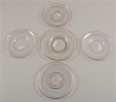 Lobmeyr-Teller, Musselin-Glas, - Antiquitäten & Bilder