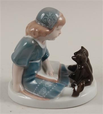 Mädchen mit 2 Teddys, - Antiquariato e Dipinti