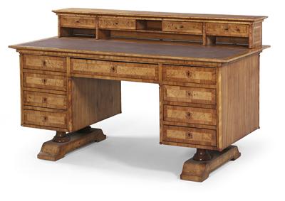 Biedermeier-Schreibtisch, - Saisonabschluß-Auktion<br>Bilder Varia und Antiquitäten