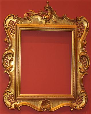 Bilder- bzw. Spiegelrahmen im Rokokostil, - Saisonabschluß-Auktion<br>Bilder Varia und Antiquitäten