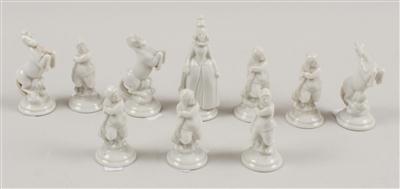 10 Schachfiguren: - Summer-auction
