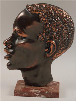Kopf eines Schwarzafrikaners, - Summer-auction