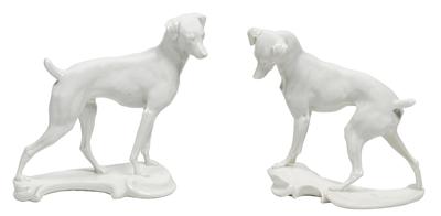 Paar Jagdhunde, - Summer-auction