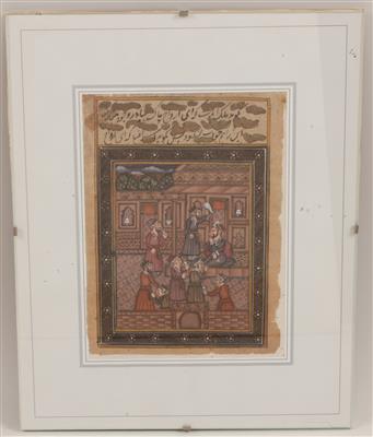 Persien, Indien: Ein Blatt aus einer indo-persischen Handschrift. - Letní aukce