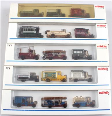 Märklin H0 5 Stk. Fahrzeuge/Zubehör-Sets - Sommerauktion