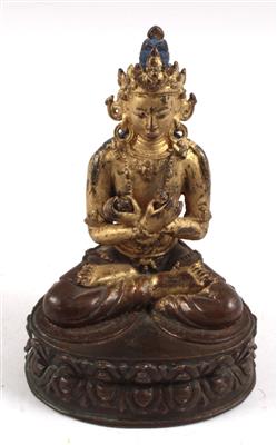 Nepal: Bronze-Figur eines Adi-Buddha Vajradhara. - Letní aukce