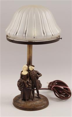 Peter Tereszczuk, Tischlampe mit galantem Paar, - Antiquariato e Dipinti