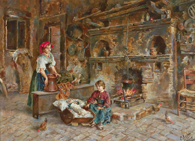 E. Ascenzi Grezi, um 1900 - Antiques and Paintings