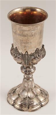 Pokal "Aargeuisches Schützenfest in Baden 1875", - Winterauktion - Antiquitäten,<br />Möbel und Bilder