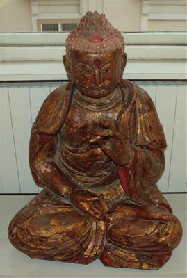 Sitzender Buddha, - Antiquariato e Dipinti