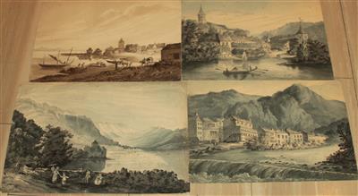 Schweiz, um 1820 - Starožitnosti, Obrazy