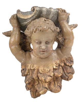 Mensola con angeli, - Oggetti d'arte (mobili, sculture)