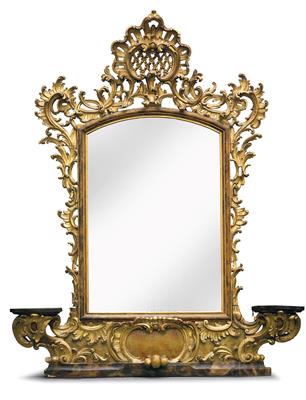 Splendid and unusual console and wall mirror, - Works of Art (Furniture, Sculpture)