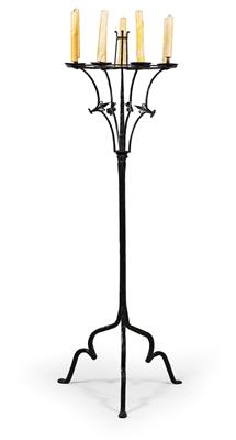 Wrought iron candle holder, - Starožitnosti (Nábytek, Socha?ská díla)