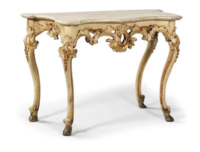 Late Baroque console table, - Starožitnosti (Nábytek, Socha?ská díla)