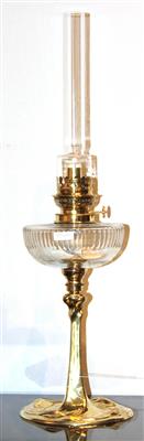 Jugendstil-Petroleumlampe, - Saisonabschluss-Auktion Bilder Varia, Antiquitäten, Möbel/Design