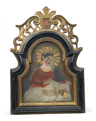 Madonna mit Kind, - Antiques and Paintings