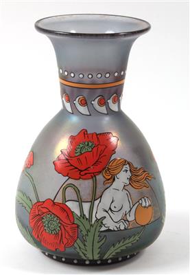 Otto Thamm(Form)/Max Rade(Dekor), Vase aus der Serie "Bronzecypern", - Antiquariato e Dipinti