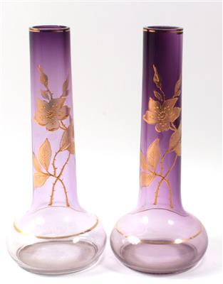 Paar Vasen, - Saisonabschluss-Auktion Bilder Varia, Antiquitäten, Möbel/Design