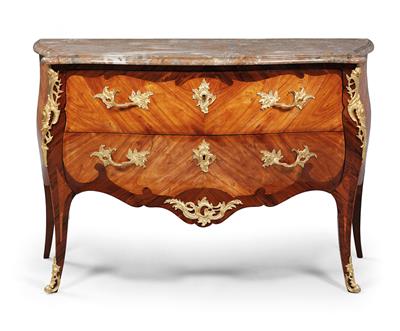 Salonkommode im Louis XV Stil, - Saisonabschluss-Auktion Bilder Varia, Antiquitäten, Möbel/Design