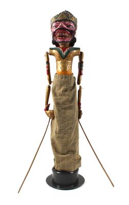 Konvolut (20 Stücke): Indonesien, Java oder Bali: Ein vielfiguriges Set indonesischer Spiel-Puppen. - Sommerauktion - Bilder Varia, Antiquitäten, Möbel/ Design
