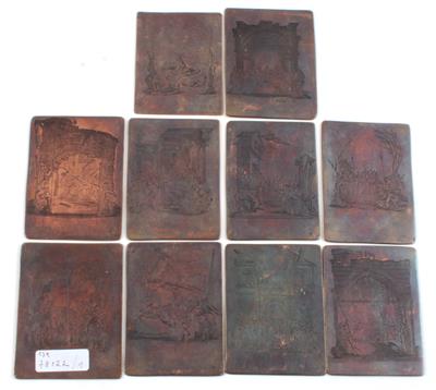 Kupferdruckplatten, Kreuzweg, - Letní aukce