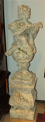 Gartenfigur mit Allegorie auf die Musik (Laute spielender Knabe), - Summer-auction
